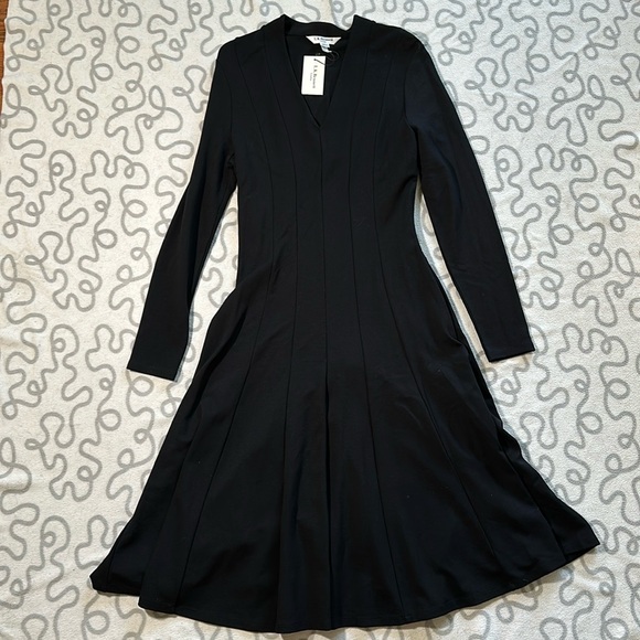 L.K.Bennett Black Aviana Midi Dress